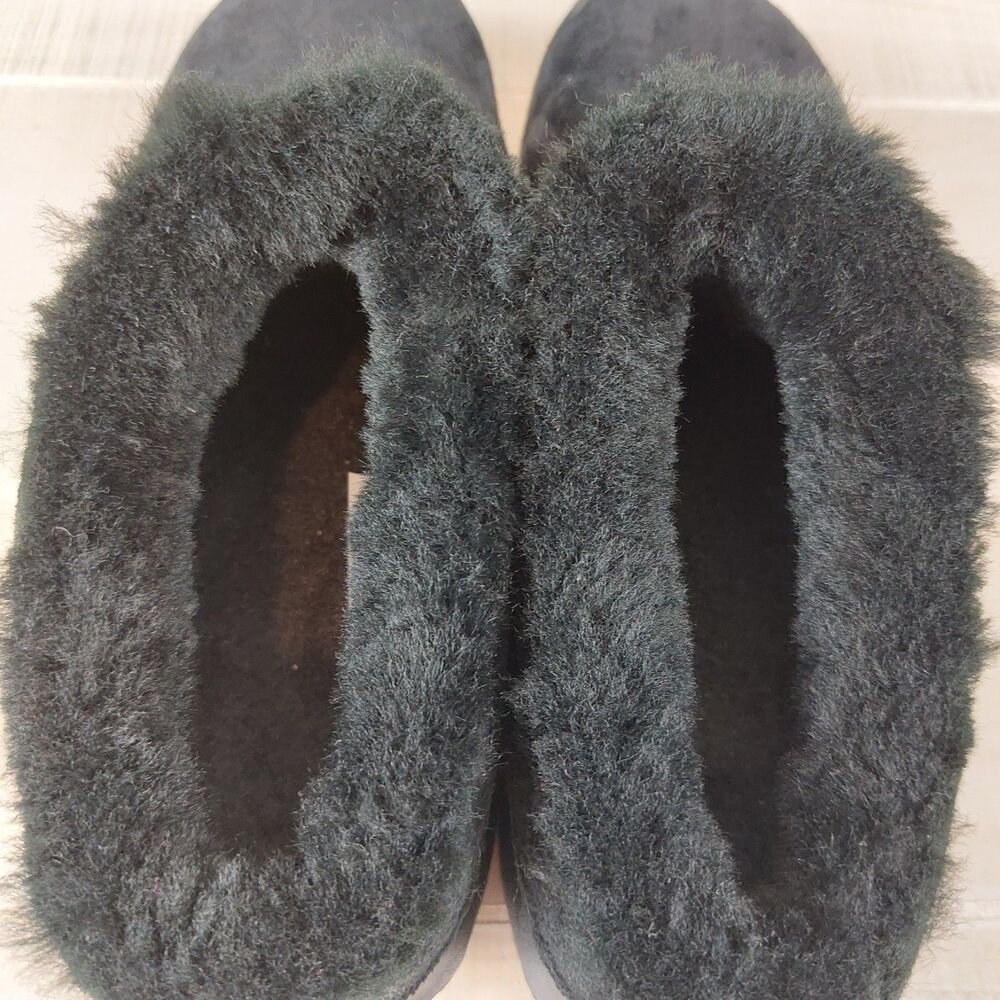 Merrell Encore Ice 4 Black Suede Fleece Lined Slip-on Clogs Women Size 9 J598840 - Picture 7 of 8